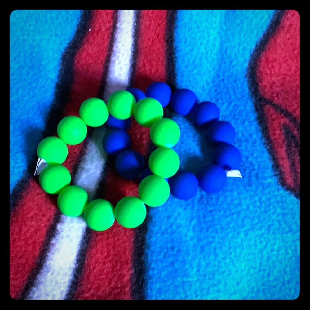 Two big beaded bracelets